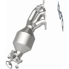 Left 2002-2004 Nissan Frontier 3.3L | 2002-2004 Nissan Xterra 3.3L OEM Grade Federal / EPA Compliant Direct-Fit Manifold Catalytic Converter image 2
