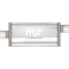 5 X 8in. Oval Straight-Through Performance Exhaust Muffler image 1