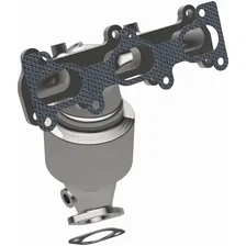 Front HM Grade Federal / EPA Compliant Direct-Fit Manifold Catalytic Converter image 2