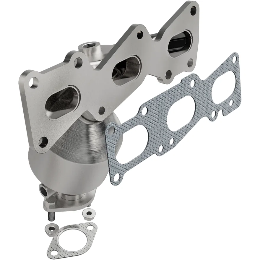 Front 2007-2009 Hyundai Santa Fe 3.3L California Grade CARB Compliant Direct-Fit Manifold Catalytic Converter