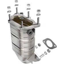Front 1997-1999 Hyundai Accent 1.5L California Grade CARB Compliant Direct-Fit Catalytic Converter image 1