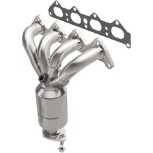 Front 2005-2006 Kia Sportage 2.0L California Grade CARB Compliant Direct-Fit Manifold Catalytic Converter image 1