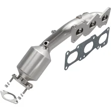 Left 2016-2017 Kia K900 3.8L | 2011-2014 Hyundai Genesis 3.8L OEM Grade Federal / EPA Compliant Direct-Fit Manifold Catalytic Converter image 1