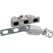 Rear 2004-2005 BMW 525i 2.5L | 2004-2005 BMW 530i 3.0L OEM Grade Federal / EPA Compliant Direct-Fit Manifold Catalytic Converter image 1