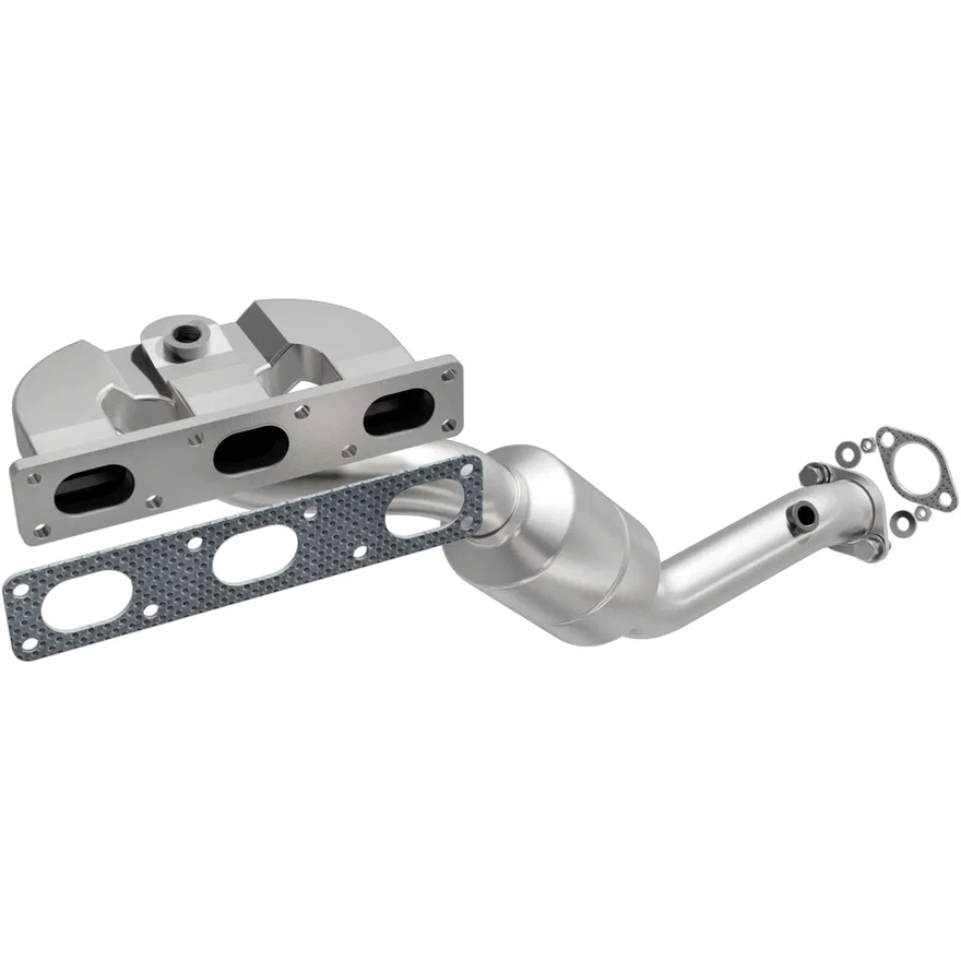 Front 2004-2005 BMW 525i 2.5L | 2004-2005 BMW 530i 3.0L California Grade CARB Compliant Direct-Fit Manifold Catalytic Converter