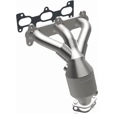 Front OEM Grade Federal / EPA Compliant Direct-Fit Manifold Catalytic Converter image 2