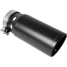 5in. Round Black Coated Exhaust Tip image 1