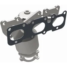 Rear OEM Grade Federal / EPA Compliant Direct-Fit Manifold Catalytic Converter image 2