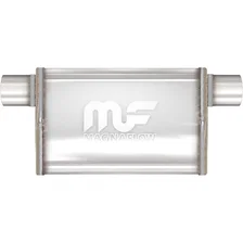4 X 9in. Oval Straight-Through Performance Exhaust Muffler image 1
