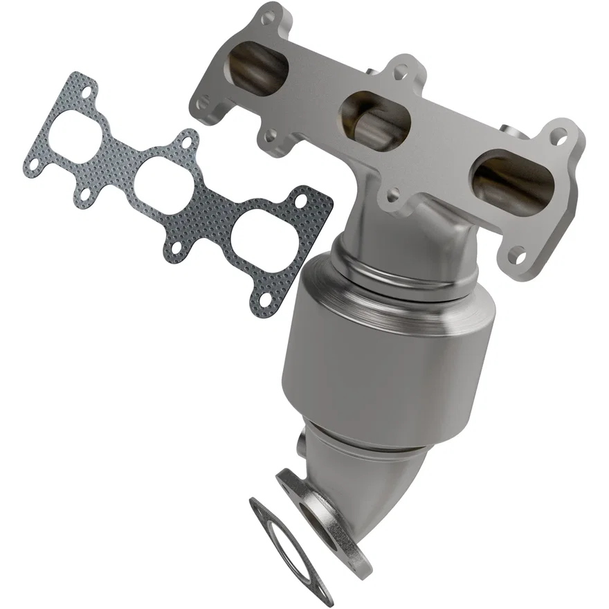 Front HM Grade Federal / EPA Compliant Direct-Fit Manifold Catalytic Converter