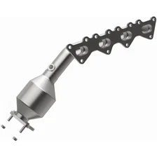 Left 2011 Hyundai Equus 4.6L | 2009-2012 Hyundai Genesis 4.6L OEM Grade Federal / EPA Compliant Direct-Fit Manifold Catalytic Converter image 2