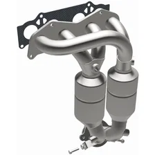 Front 2001-2003 Toyota RAV4 2.0L California Grade CARB Compliant Direct-Fit Manifold Catalytic Converter image 2