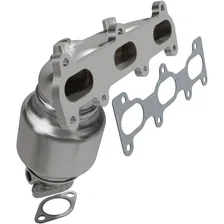 Front HM Grade Federal / EPA Compliant Direct-Fit Manifold Catalytic Converter image 1