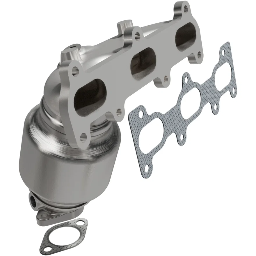 Front HM Grade Federal / EPA Compliant Direct-Fit Manifold Catalytic Converter
