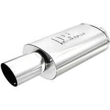 Street 5 X 8in. Oval Straight-Through Performance Exhaust Muffler image 1