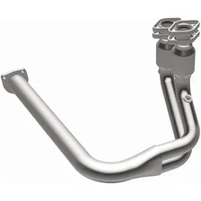 Front 2000-2003 Jeep Wrangler 4.0L California Grade CARB Compliant Direct-Fit Catalytic Converter image 2