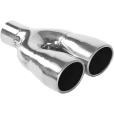 3 X 3.75in. Oval Polished Exhaust Tip image 1