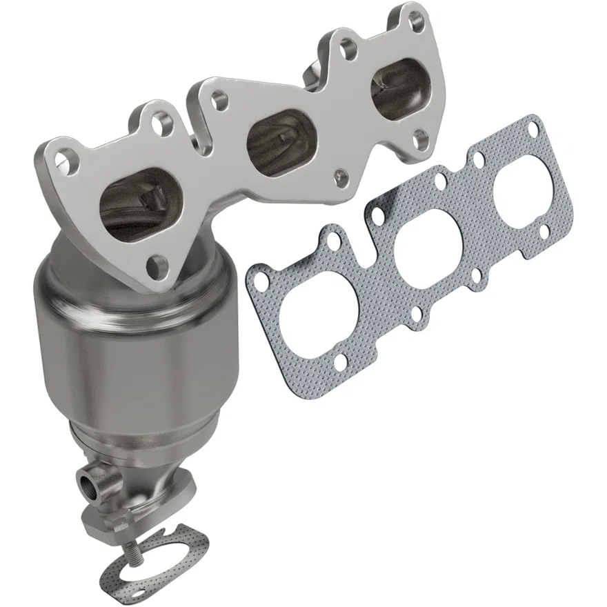 Rear 2011-2013 Kia Sorento 3.5L | 2010-2012 Hyundai Santa Fe 3.5L OEM Grade Federal / EPA Compliant Direct-Fit Manifold Catalytic Converter