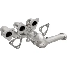 Front 2001-2006 BMW M3 3.2L | 2001-2002 BMW Z3 3.2L OEM Grade Federal / EPA Compliant Direct-Fit Manifold Catalytic Converter image 1
