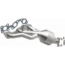 Left 2002-2004 Nissan Frontier 3.3L | 2002-2004 Nissan Xterra 3.3L OEM Grade Federal / EPA Compliant Direct-Fit Manifold Catalytic Converter image 3