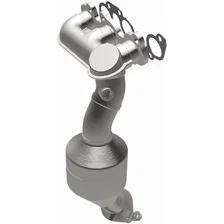 Front OEM Grade Federal / EPA Compliant Direct-Fit Manifold Catalytic Converter image 2