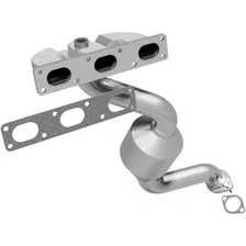 Front California Grade CARB Compliant Direct-Fit Manifold Catalytic Converter for BMW image 1