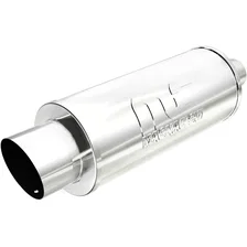 Street 6in. Round Straight-Through Performance Exhaust Muffler image 1