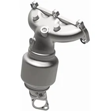 Front HM Grade Federal / EPA Compliant Direct-Fit Manifold Catalytic Converter image 2