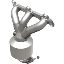 Front 2001-2004 Hyundai Santa Fe 2.7L OEM Grade Federal / EPA Compliant Direct-Fit Manifold Catalytic Converter image 1