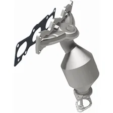 Front 2007-2009 Hyundai Santa Fe 3.3L | 2007-2012 Hyundai Veracruz 3.8L OEM Grade Federal / EPA Compliant Direct-Fit Manifold Catalytic Converter image 3