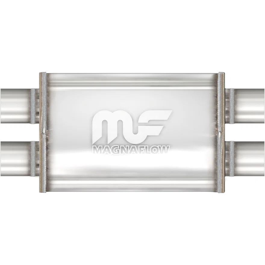 5 X 8in. Oval Straight-Through Performance Exhaust Muffler