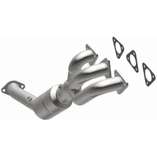 Front 2001-2006 BMW M3 3.2L | 2001-2002 BMW Z3 3.2L California Grade CARB Compliant Direct-Fit Manifold Catalytic Converter image 2