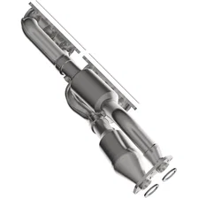 HM Grade Federal / EPA Compliant Direct-Fit Manifold Catalytic Converter image 4
