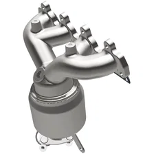 Front 1996-2000 Honda Civic 1.6L | 1996-1997 Honda Civic del Sol S 1.6L California Grade CARB Compliant Direct-Fit Manifold Catalytic Converter image 2