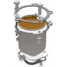 2003-2006 Hyundai Santa Fe 3.5L HM Grade Federal / EPA Compliant Direct-Fit Catalytic Converter image 2
