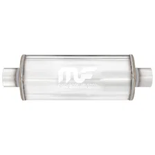 6in. Round Straight-Through Performance Exhaust Muffler image 1