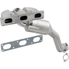Front OEM Grade Federal / EPA Compliant Direct-Fit Manifold Catalytic Converter for BMW image 1