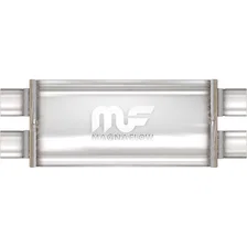 5 X 11in. Oval Straight-Through Performance Exhaust Muffler image 1