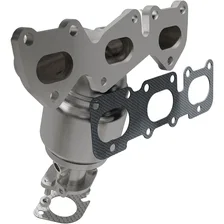Rear 2016-2017 Kia Sorento 3.3L | 2013-2017 Hyundai Santa Fe 3.3L California Grade CARB Compliant Direct-Fit Manifold Catalytic Converter image 1