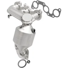 Front 2002-2003 Lexus ES300 3.0L | 2002-2003 Toyota Camry 3.0L California Grade CARB Compliant Direct-Fit Manifold Catalytic Converter image 1