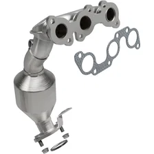 Front HM Grade Federal / EPA Compliant Direct-Fit Manifold Catalytic Converter image 1