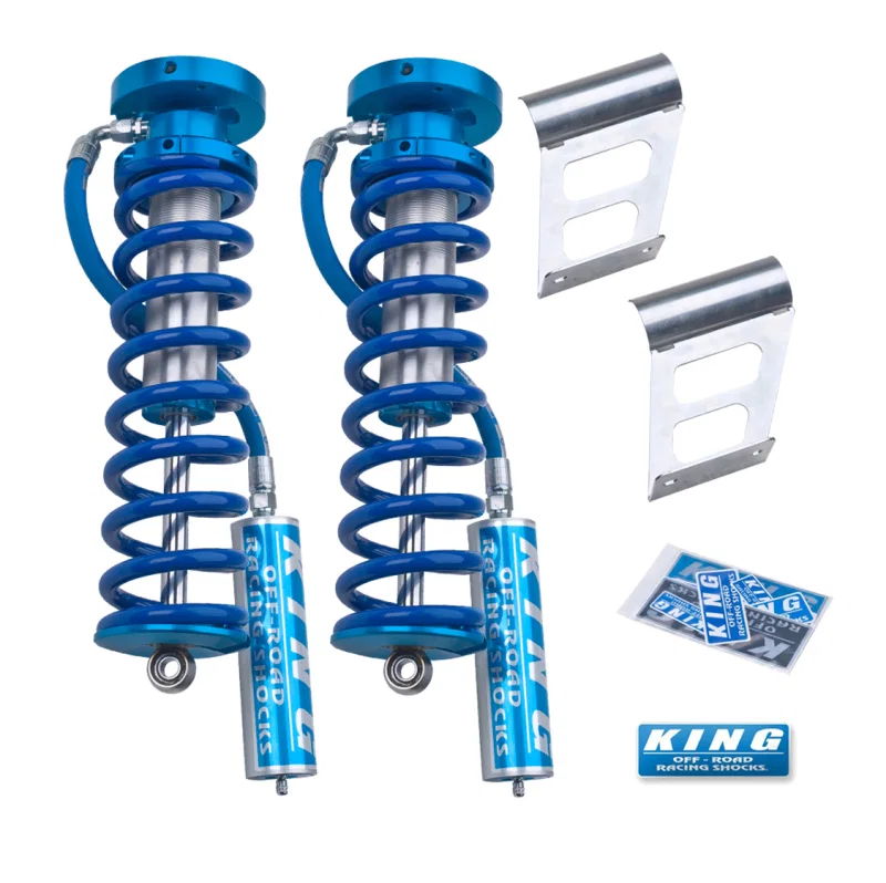 King Shocks 25001-146, 2005+ Ford F-250/F-350 4WD Front 2.5 Dia Remote Reservoir Coilover Conversion (Pair)