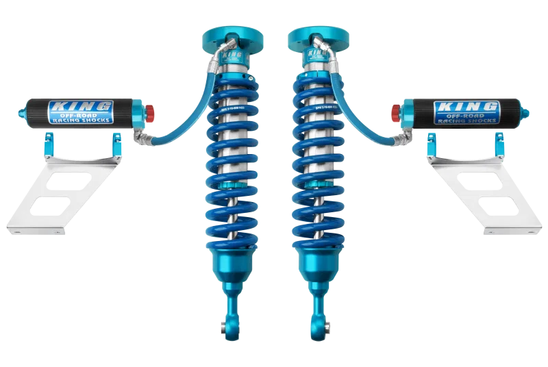 King Shocks 25001-143A, 2007+ Toyota Tundra 2.5 Dia Front Coilover w/Remote Reservoir w/Adjuster (Pair)