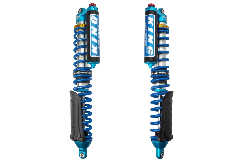 King Shocks 25700-370A, 2017+ Maverick X3 X DS 64in Front 2.5 Dia Piggy Res Coilover w/ Adj & Finned Res for Can-Am