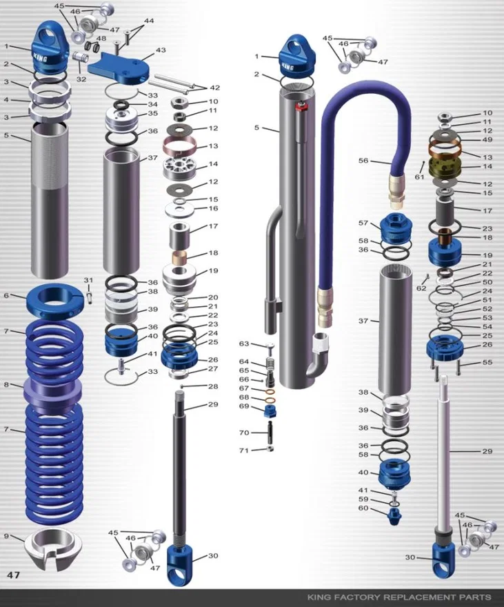 King Shocks 21014-001, 2.0 PR Spring Adjusting Nut