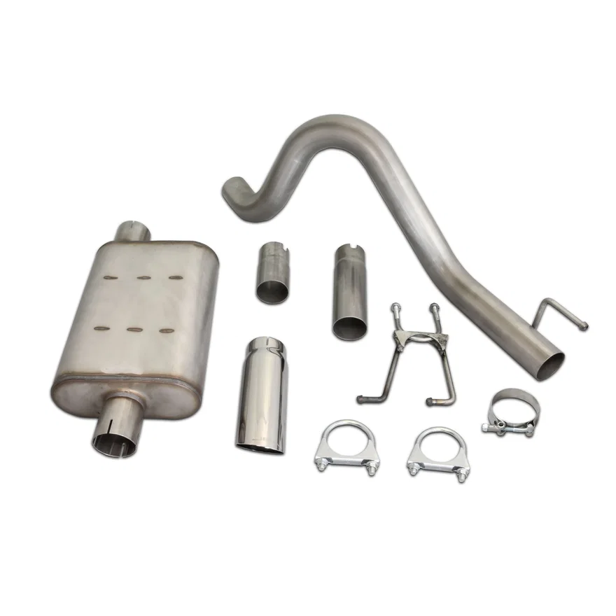 Cat Back Exhaust 1987-1996 JEEP YJ Wrangler 2.5/4.0/4.2L 304SS Single rear
