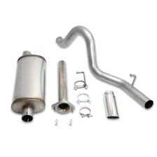 Cat Back Exhaust 2004-2006 JEEP LJ Wrangler  2.4/4.0L 304SS Single rear image 1