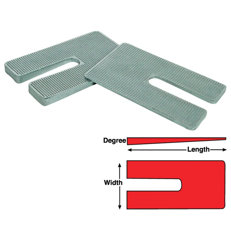 SPC Performance 10753, ZINC SHIMS 4x6.5x3.0 deg