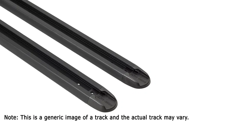 Rhino-Rack RTV128, RTV Tracks w/Hardware & End Caps - 50.4in - Pair