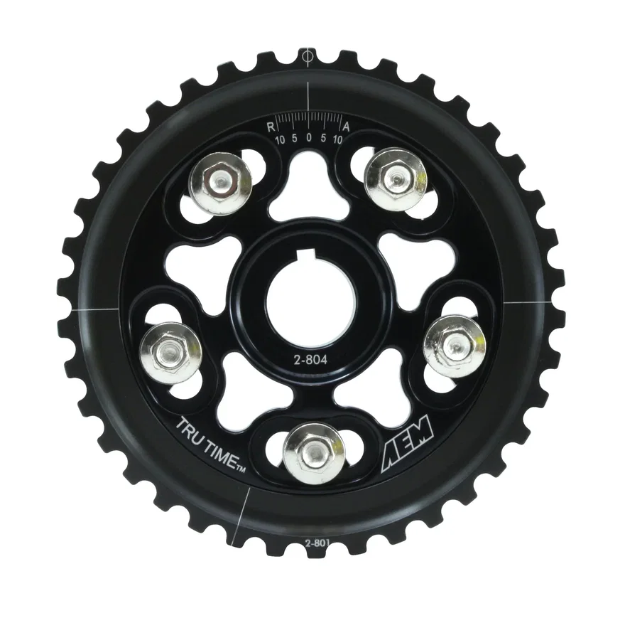 AEM Electronics 23-804BK, Tru-Time Adjustable Cam Gear for Honda Civic